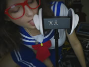 校園美少女孩舔耳朵 ASMR